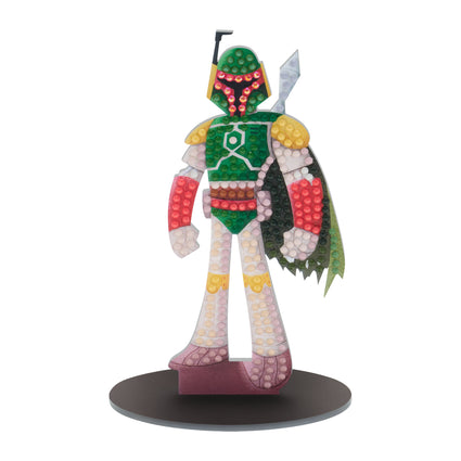 Diamond Painting Sparkle Pals™ - Boba Fett™ 5.6" x 2.2" (14.3cm x 5.7cm) / Round with 16 Colors including 1 AB and 5 Fairy Dust Diamonds / 294