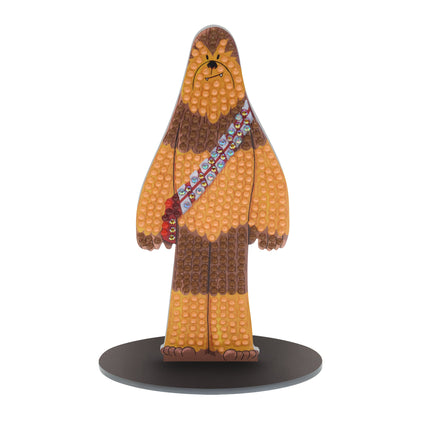 Diamond Painting Sparkle Pals™ - Chewbacca™ 5.6" x 2.3" (14.3cm x 6cm) / Round with 6 Colors including 2 ABs and 3 Fairy Dust Diamonds / 379