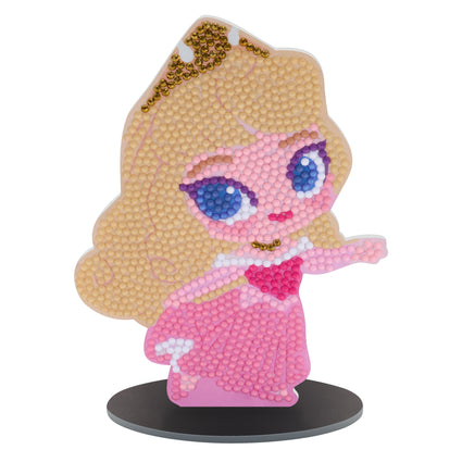 Diamond Painting Sparkle Pals™ - Chibi Aurora™ 5.7" x 4.2" (14.5cm x 10.7cm) / Round with 12 Colors including 1 Electro Diamond and 3 Fairy Dust Diamonds / 1,016