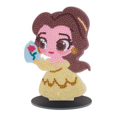 Diamond Painting Sparkle Pals™ - Chibi Belle™ 5.7" x 3.7" (14.5cm x 9.5cm) / Round with 11 Colors including 1 AB and 1 Electro Diamond and 1 Fairy Dust Diamond / 1,127