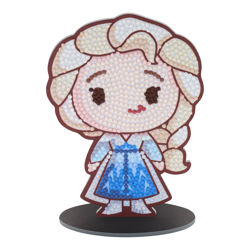 Diamond Painting Sparkle Pals™ - Chibi Elsa 5.7" x 4.0" (14.5cm x 10.3cm) / Round with 16 Colors including 2 Fairy Dust Diamonds / 815
