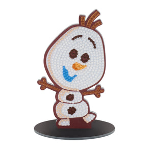 Diamond Painting Sparkle Pals™ - Chibi Olaf™ 5.6" x 2.9" (14.4cm x 7.5cm) / Round with 7 Colors including 1 AB and 1 Fairy Dust Diamond / 525
