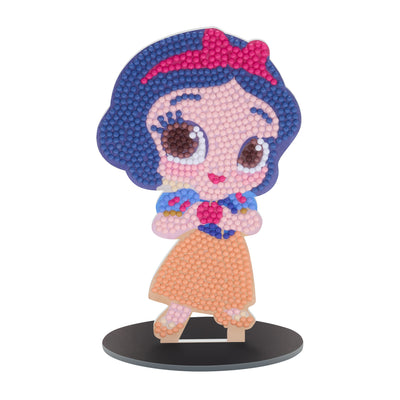 Diamond Painting Sparkle Pals™ - Chibi Snow White™ 5.7" x 3.4" (14.5cm x 8.8cm) / Round with 12 Colors including 2 Fairy Dust Diamonds / 873