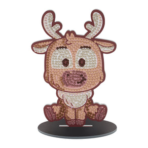 Diamond Painting Sparkle Pals™ - Chibi Sven 5.6" x 3.7" (14.4cm x 9.6cm) / Round with 8 Colors including 1 AB / 591