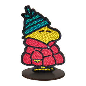 Diamond Painting Sparkle Pals™ - Cozy Woodstock 5.5" x 3.7" (14cm x 9.5cm) / Round with 5 Colors including 1 Iridescent Diamond and 1 Fairy Dust Diamond / 804