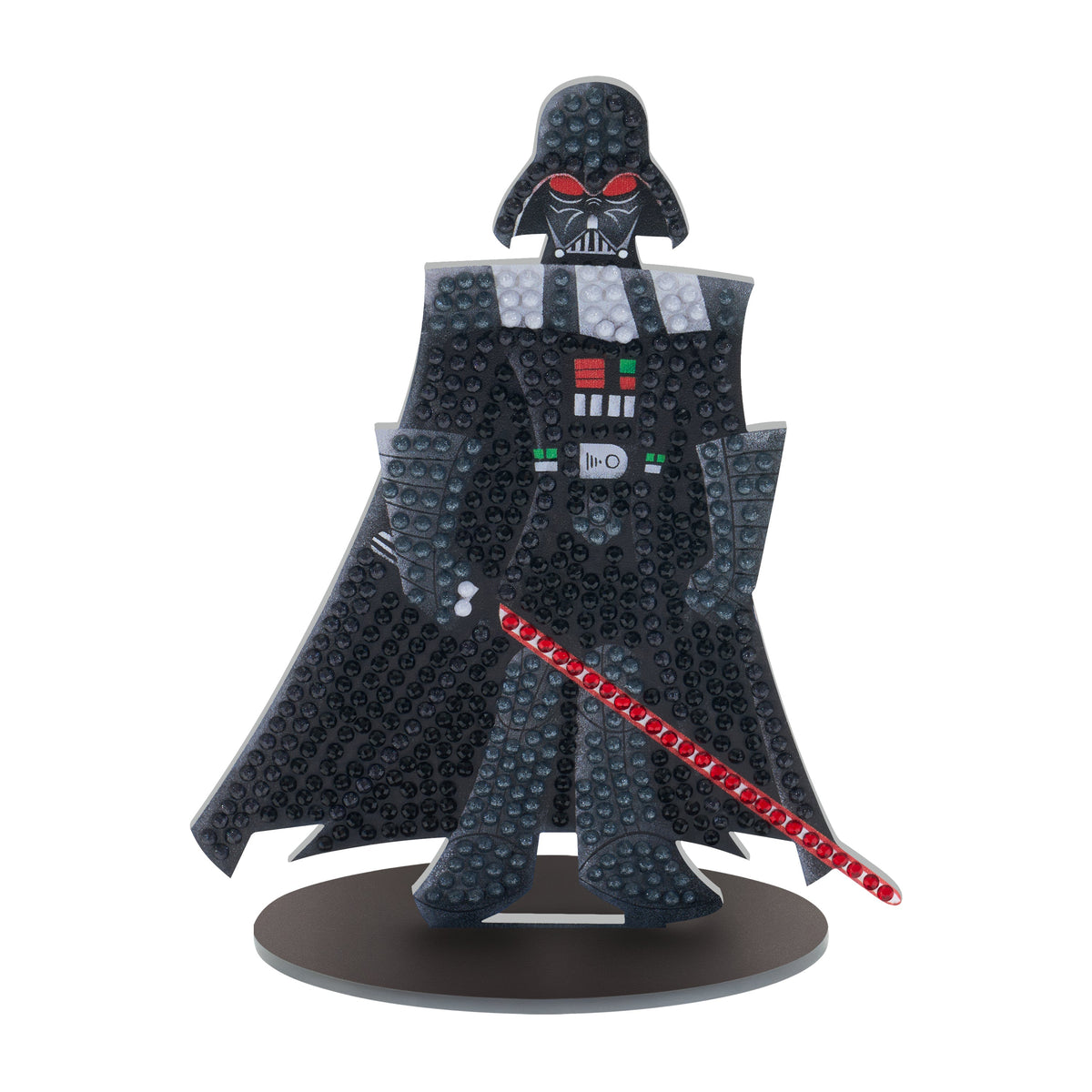 Diamond Painting Sparkle Pals™ - Darth Vader™ 5.6" x 4.4" (14.3cm x 11.2cm) / Round with 5 Colors including 1 Iridescent Diamond and 3 Fairy Dust Diamonds / 574