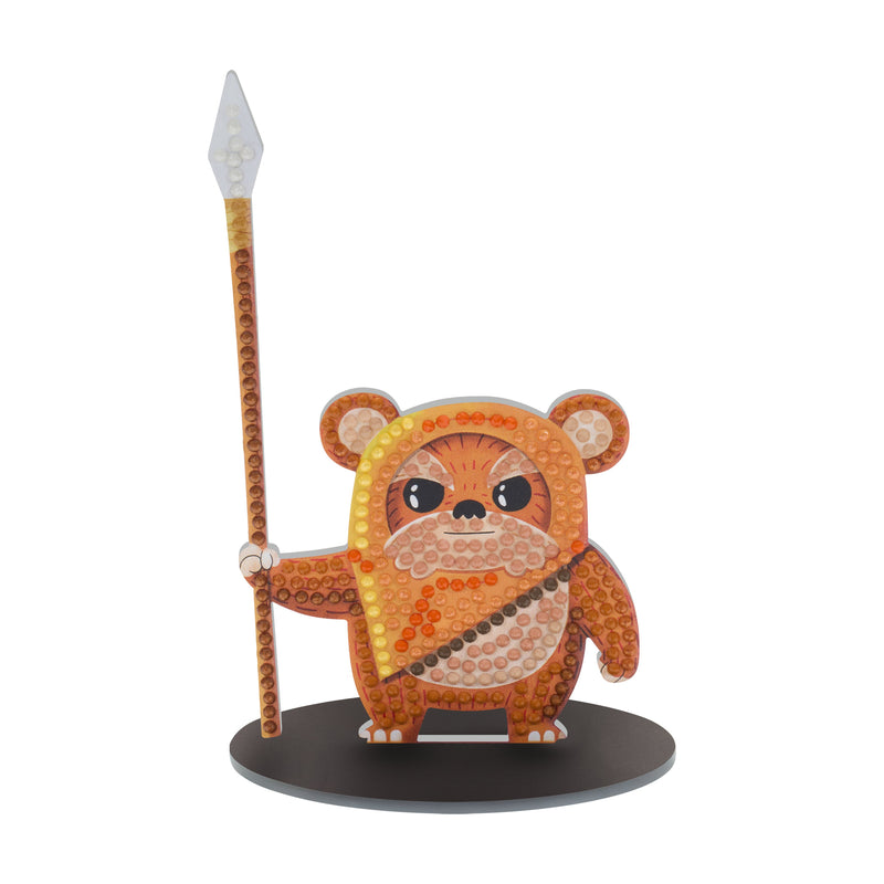 Diamond Painting Sparkle Pals™ - Ewok™ 5.6" x 3.2" (14.3cm x 8.3cm) / Round with 12 Colors including 8 Fairy Dust Diamonds / 307