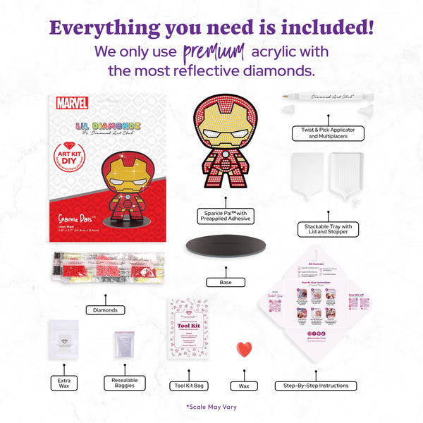 Sparkle Pals™ - Iron Man™ – Diamond Art Club