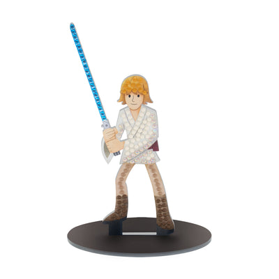 Diamond Painting Sparkle Pals™ - Luke Skywalker™ 5.6" x 2.4" (14.3cm x 6.3cm) / Round with 6 Colors including 1 AB and 1 Iridescent Diamond and 2 Fairy Dust Diamonds / 135