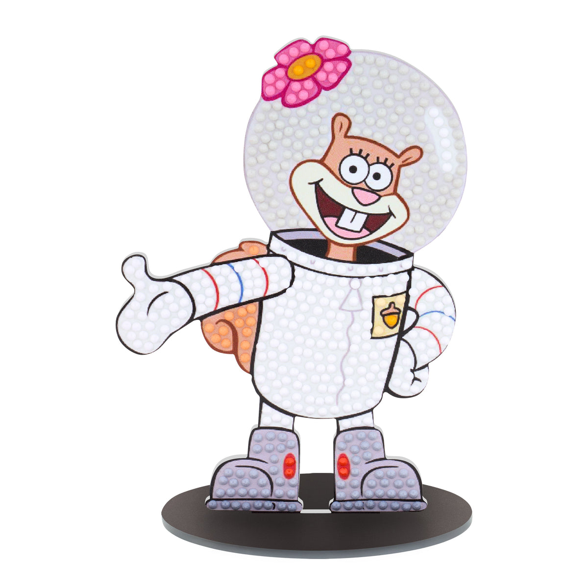 Diamond Painting Sparkle Pals™ - Powerhouse Sandy 3.3" x 5.5" (9.9cm x 14.1cm) / Round with 9 Colors / 494