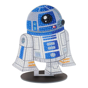 Diamond Painting Sparkle Pals™ - R2-D2™ 5.6" x 4.7" (14.3cm x 12cm) / Round with 11 Colors including 2 ABs and 1 Iridescent Diamond and 6 Fairy Dust Diamonds / 765