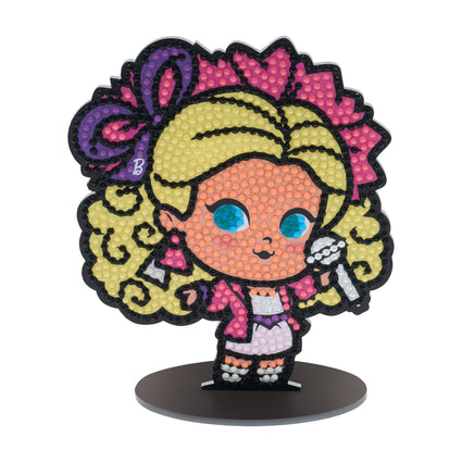 Diamond Painting Sparkle Pals™ - Rocker Barbie™ 5.7" x 4.7" (14.5cm x 12.0cm) / Round with 11 Colors Including 1 AB and 2 Fairy Dust Diamonds / 1,014