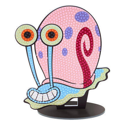 Diamond Painting Sparkle Pals™ - Slow Roll Gary 4.7" x 5.5" (12.1cm x 14.1cm) / Round with 8 Colors Including 2 ABs and 3 Fairy Dust Diamonds / 860