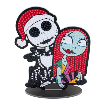 Diamond Painting Sparkle Pals™ - Spooky Holiday Romance 5.5" x 4.5" (14cm x 11.5cm) / Round with 7 Colors including 3 Fairy Dust Diamonds / 675
