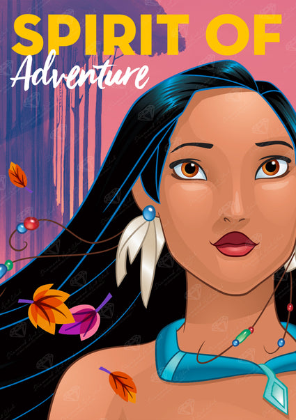 Diamond Painting Spirit of Adventure 17" x 24" (42.7cm x 60.7cm) / Square with 53 Colors including 3 ABs and 1 Iridescent Diamond and 2 Fairy Dust Diamonds / 41,968