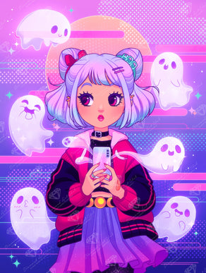 Diamond Painting Spirits 22" x 29" (55.6cm x 73.7cm) / Round with 54 Colors including 3 ABs and 3 Fairy Dust Diamonds / 54,136