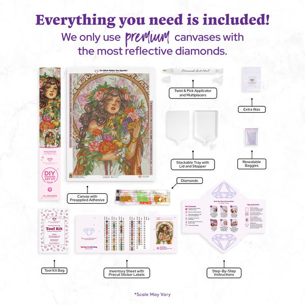最終お値下げです。ダイヤモンドアートクラブ Spring Awakening ① Spring Awakening Diamond Painting Kit – Diamond Art Club