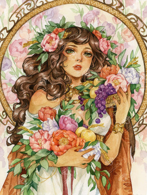 Diamond Painting Spring Awakening 22" x 29" (55.6cm x 73.5cm) / Round with 82 Colors including 1 AB and 1 Electro Diamond and 1 Iridescent Diamond and 6 Fairy Dust Diamonds / 53,934