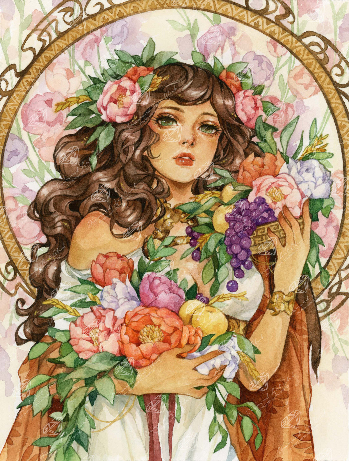Diamond Painting Spring Awakening 22" x 29" (55.6cm x 73.5cm) / Round with 82 Colors including 1 AB and 1 Electro Diamond and 1 Iridescent Diamond and 6 Fairy Dust Diamonds / 53,934