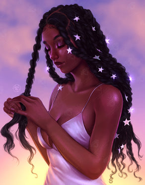 Diamond Painting Star Cluster 22" x 28" (55.6cm x 70.7cm) / Round with 38 Colors including 2 ABs and 3 Fairy Dust Diamonds / 51,914