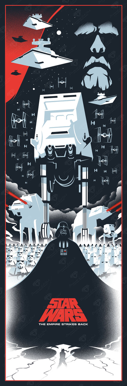 Diamond Painting Star Wars™: The Empire Strikes Back 17" x 51" (42.8cm x 129.5cm) / Square with 19 Colors including 1 AB and 2 Fairy Dust Diamonds / 89,440