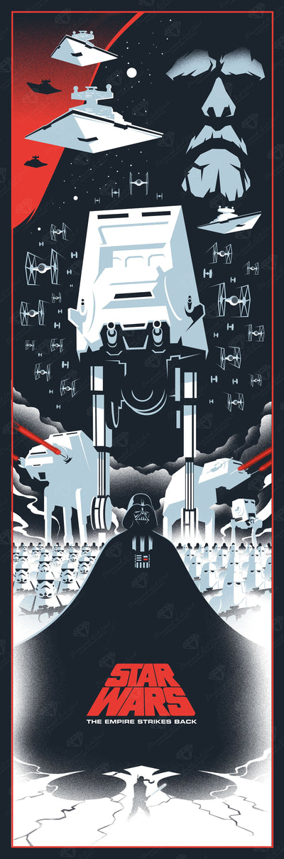 Diamond Painting Star Wars™: The Empire Strikes Back 17" x 51" (42.8cm x 129.5cm) / Square with 19 Colors including 1 AB and 2 Fairy Dust Diamonds / 89,440