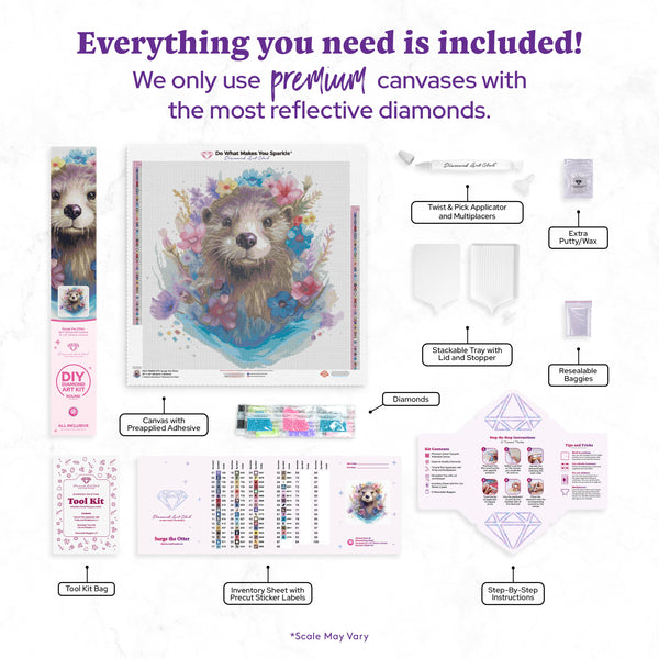 Surge the Otter – Diamond Art Club