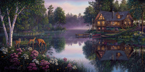 Diamond Painting Sweet Serenity 55.1" x 27.6" (139.8cm x 69.9cm) / Square With 62 Colors Including 2 ABs and 4 Fairy Dust Diamonds / 157,922