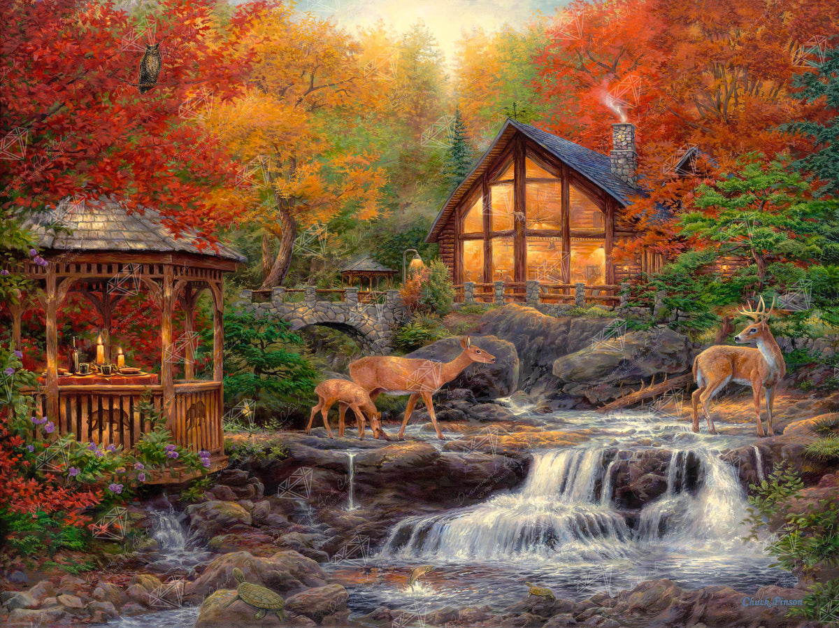 Diamond Painting The Colors of Life 34.3" x 25.6" (87cm x 65cm) / Square With 59 Colors Including 4 ABs and 1 Fairy Dust Diamonds / 91,089