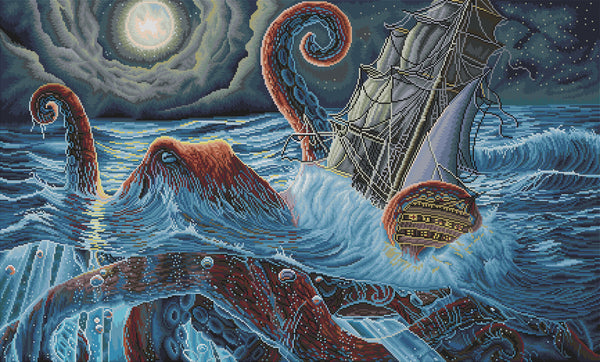DAC　ダイヤモンドアートクラブ　[マリンからライフへ]　「気球」２セット The Kraken #2 – Diamond Art Club