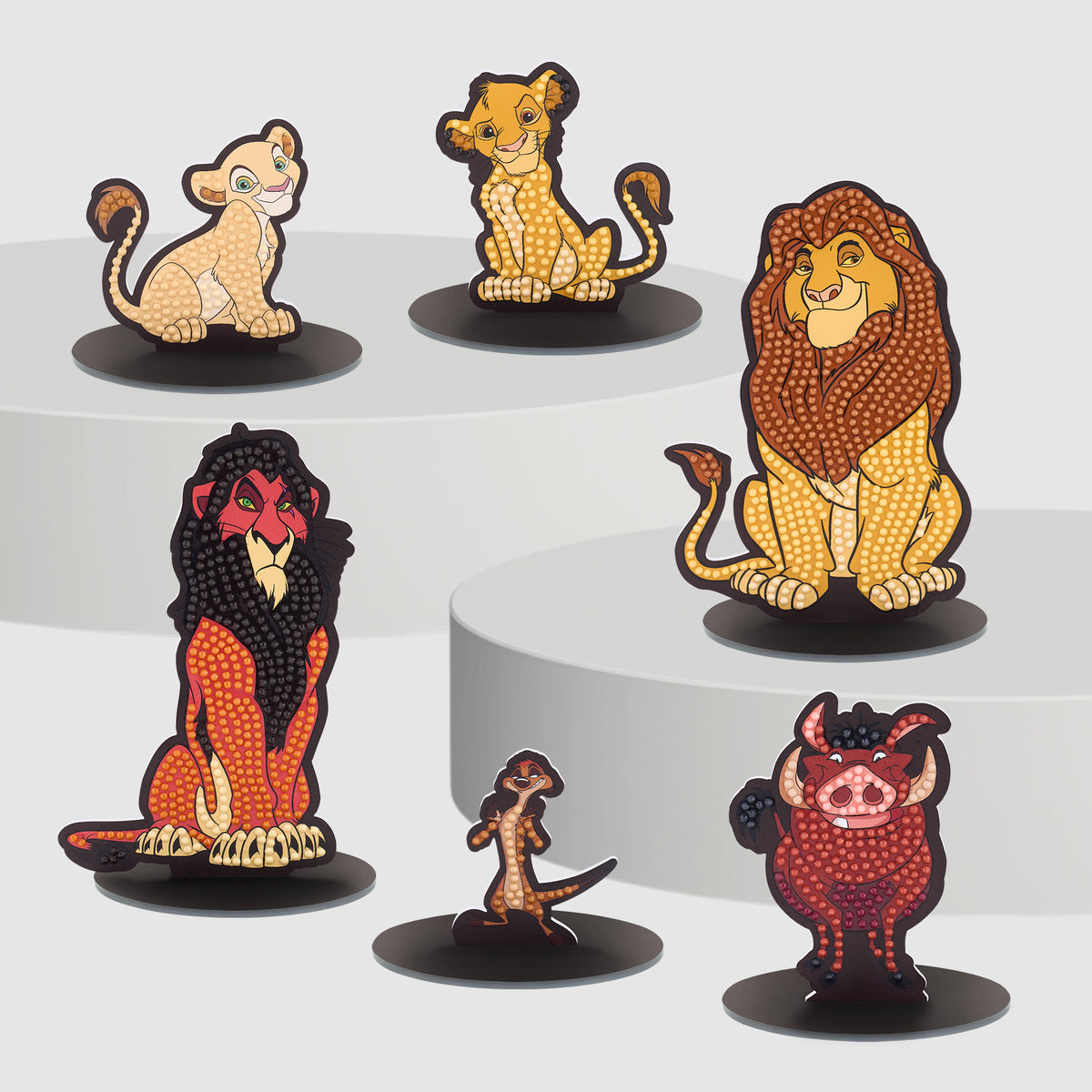 Diamond Painting The Lion King™ Sparkle Pals™ Complete Set