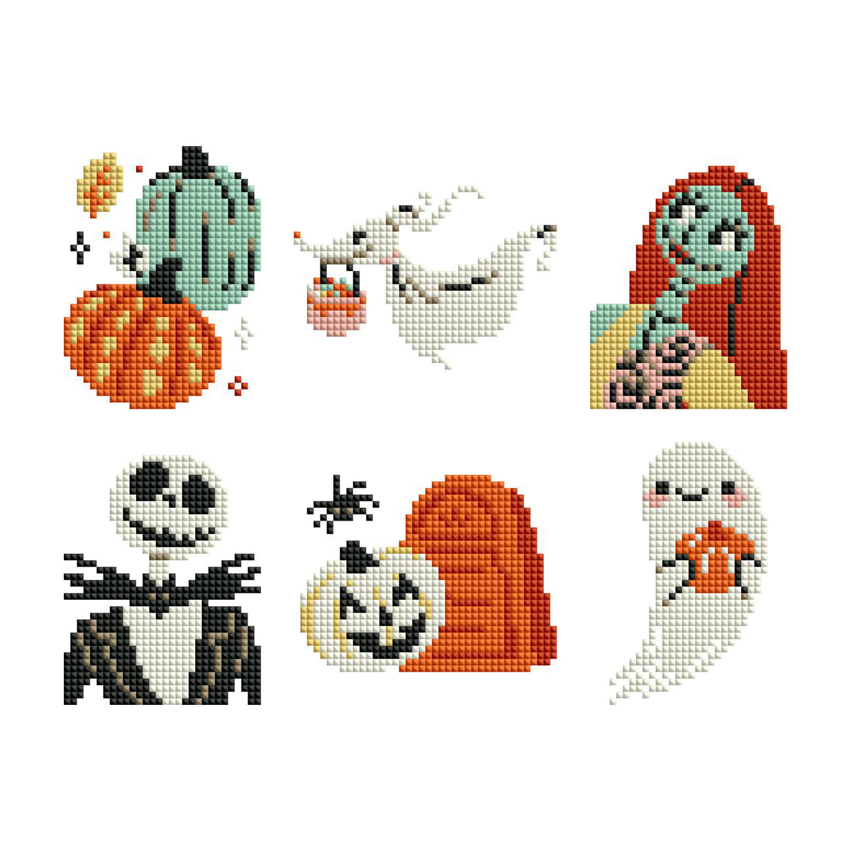 Diamond Painting The Nightmare Before Christmas - Mini Dazzles™ 4" x 6" (10.2cm x 15.2cm) / Square With 8 Colors Including 8 Fairy Dust Diamonds / 4,339