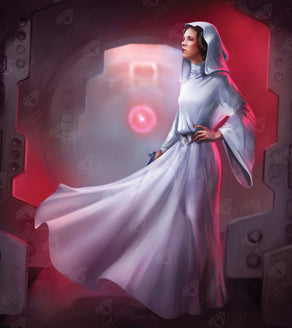 Diamond Painting The Rebel Princess 25.6" x 28.7" (65cm x 72.9cm) / Square with 75 Colors including 5 Fairy Dust Diamonds / 76,473