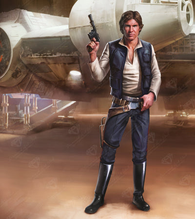 Diamond Painting The Smuggler 25.6" x 28.7" (65cm x 73cm) / Square with 58 Colors including 2 ABs and 4 Fairy Dust Diamonds / 76,473