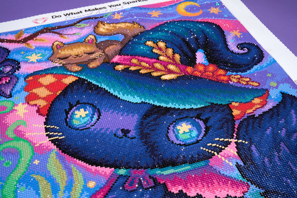 The Witch Kitty Brew Diamond Painting Kit – Diamond Art Club