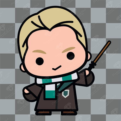 Diamond Painting Tiny Draco 13" x 13" (32.8cm x 32.8cm) / Round With 14 Colors including 2 Fairy Dust Diamonds / 13,689