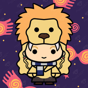 Diamond Painting Tiny Luna 13" x 13" (32.8cm x 32.8cm) / Round With 14 Colors including 2 ABs and 2 Fairy Dust Diamonds / 13,689