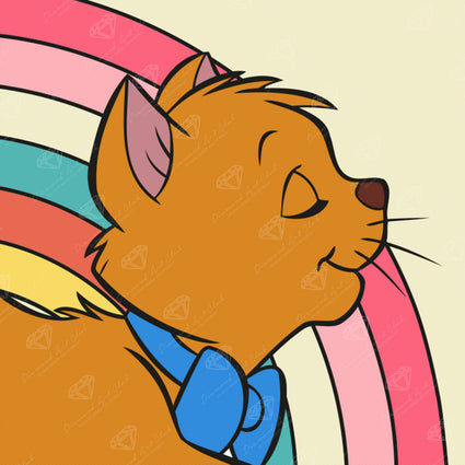 Diamond Painting Toulouse 13" x 13" (33cm x 33cm) / Round with 12 Colors including 6 Fairy Dust Diamonds / 14,400