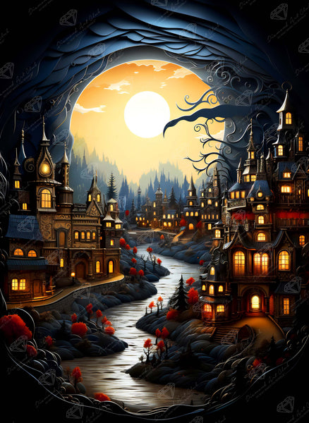 town-of-halloween-diamond-art-