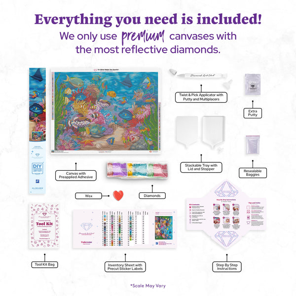 Underwater Diamond Painting Kit – Diamond Art Club