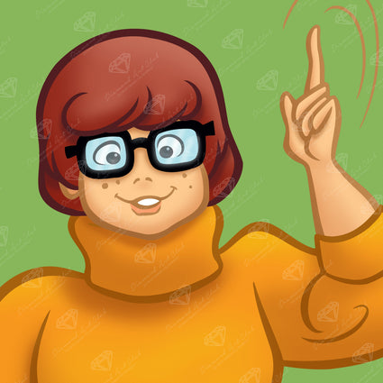 Diamond Painting Velma 9" x 9" (23cm x 23cm) / Round With 23 Colors including 1 AB Diamonds / 6,724