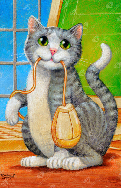 Diamond Painting What Mouse? 17" x 26" (42.7cm x 66cm) / Round with 46 Colors including 2 ABs and 2 Fairy Dust Diamonds / 37,200