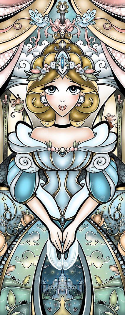 Diamond Painting When the Clock Strikes Twelve 25.6" x 64.6" (65cm x 163.8cm) / Square with 62 Colors including 2 ABs and 3 Fairy Dust Diamonds / 171,738