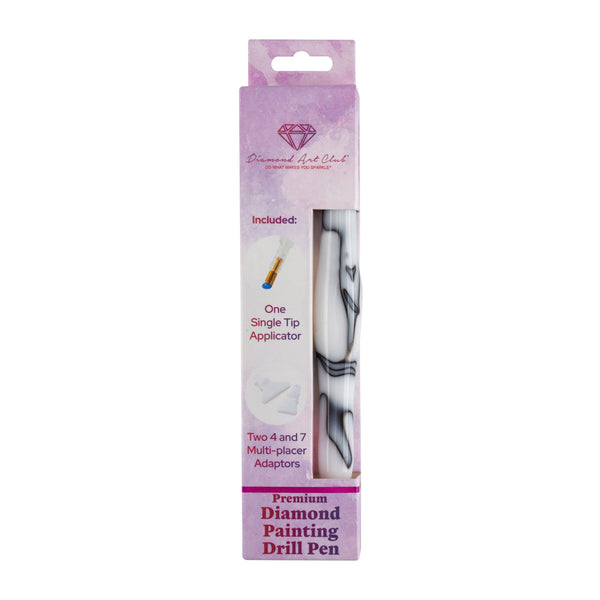 White & Onyx Swirl Colored Premium Drill Pen