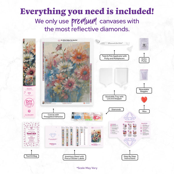 Wild Flowers – Diamond Art Club