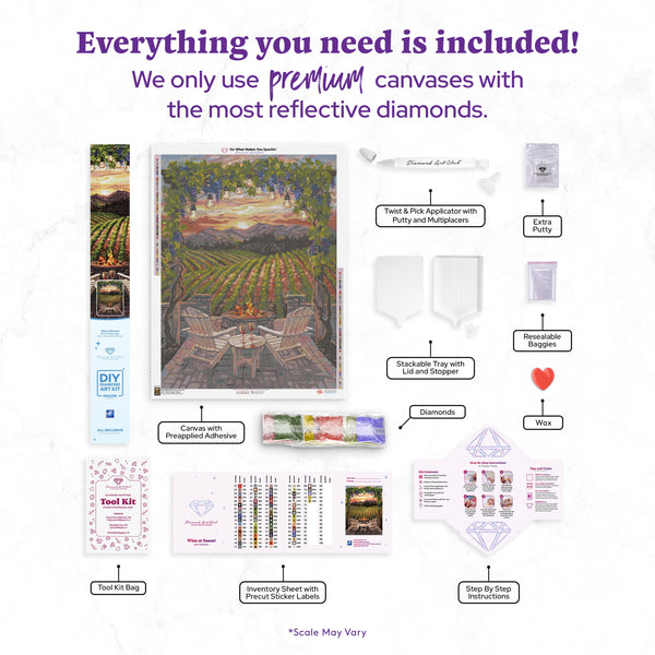 Wine at Sunset – Diamond Art Club