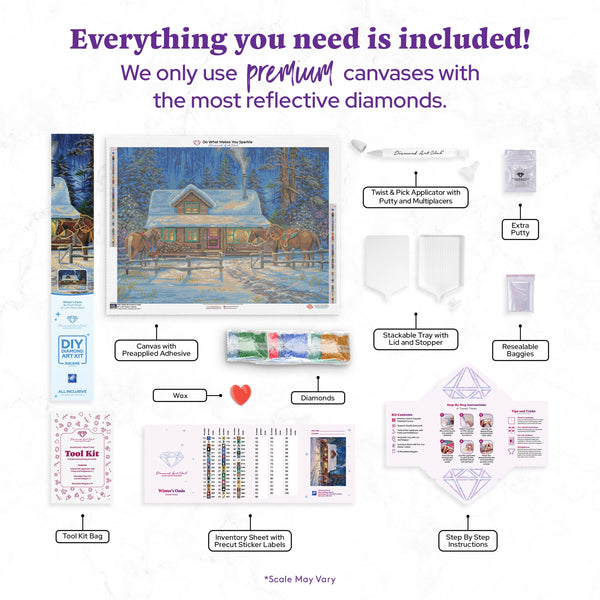 Winter's Oasis Diamond Painting Kit – Diamond Art Club
