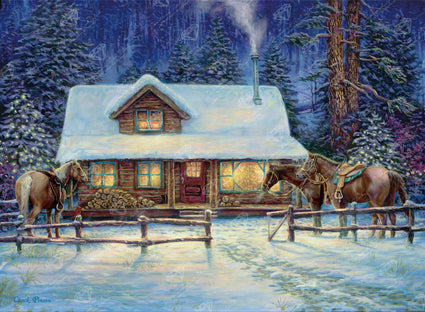 Diamond Painting Winter's Oasis 30″ x 22"(76cm x 56cm) / Square with 51 Colors including 2 ABs / 67,045