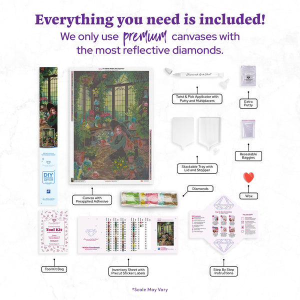 Witchy Greenhouse Diamond Painting Kit – Diamond Art Club