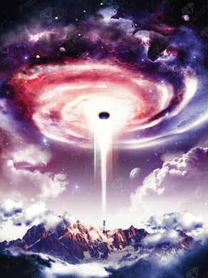 Diamond Painting Worm Hole 25.6" x 34.3" (65cm x 87cm) / Square With 50 Colors and 1 ABs and 3 Fairy Dust Diamonds / 91,089